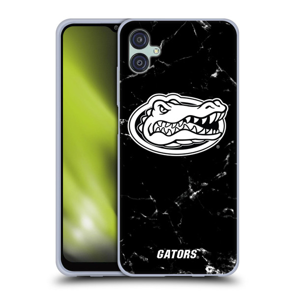 University Of Florida UF University Of Florida Black And White Marble Soft Gel Case for Samsung Galaxy M04 5G / A04e