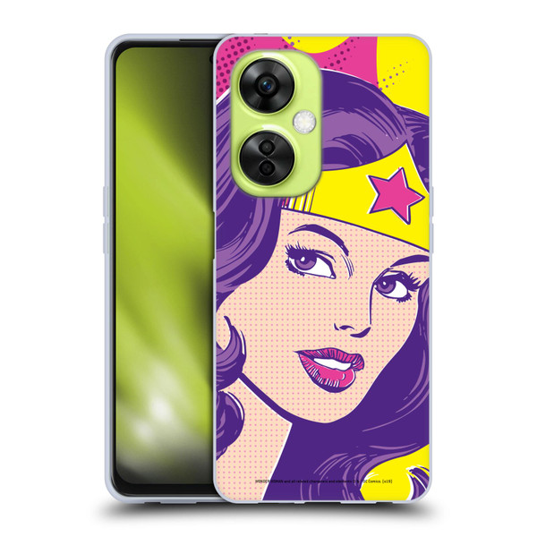 Wonder Woman DC Comics Vintage Art Pop Art Soft Gel Case for OnePlus Nord CE 3 Lite 5G