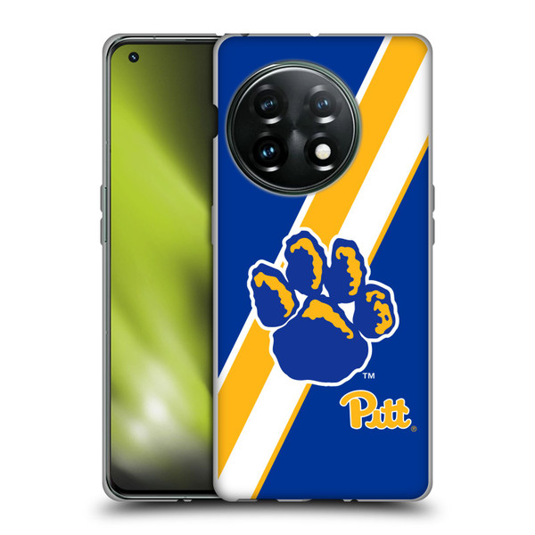 University Of Pittsburgh University Of Pittsburgh Stripes Soft Gel Case for OnePlus 11 5G