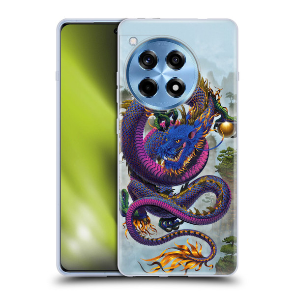 Vincent Hie Graphics Good Fortune Dragon Blue Soft Gel Case for OnePlus 12R