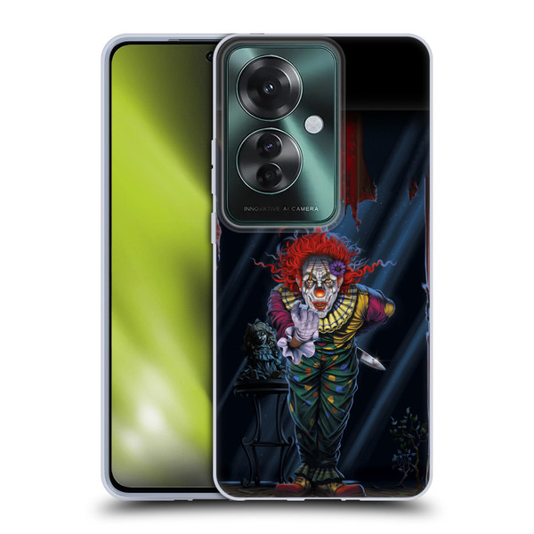 Vincent Hie Graphics Surprise Clown Soft Gel Case for OPPO Reno11 F 5G / F25 Pro 5G