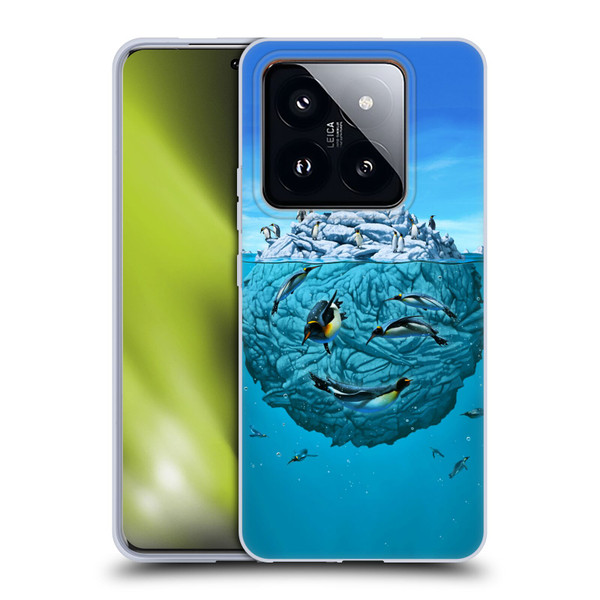 Vincent Hie Graphics Penguin Wink Soft Gel Case for Xiaomi 14 Pro