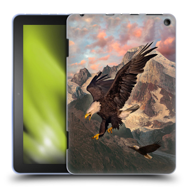 Vincent Hie Key Art Eagle Strike Soft Gel Case for Amazon Fire HD 8/Fire HD 8 Plus 2020