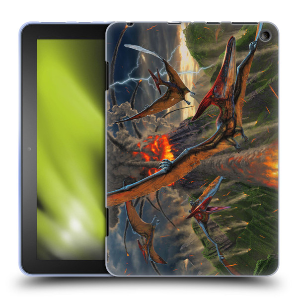 Vincent Hie Key Art Eruption Soft Gel Case for Amazon Fire HD 8/Fire HD 8 Plus 2020