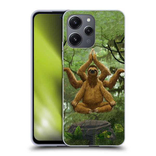 Vincent Hie Key Art Zen Sloth Soft Gel Case for Xiaomi Redmi 12