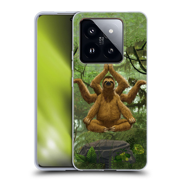 Vincent Hie Key Art Zen Sloth Soft Gel Case for Xiaomi 14 Pro