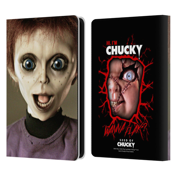 Seed of Chucky Key Art Glen Doll Leather Book Wallet Case Cover For Amazon Kindle Paperwhite 5 (2021)