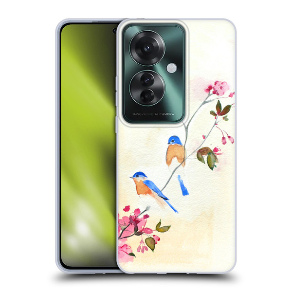 Mai Autumn Birds Blossoms Soft Gel Case for OPPO Reno11 F 5G / F25 Pro 5G