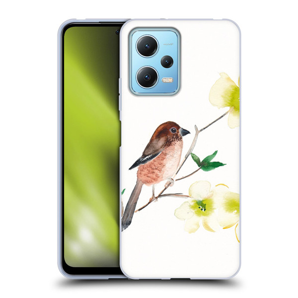 Mai Autumn Birds Dogwood Branch Soft Gel Case for Xiaomi Redmi Note 12 5G