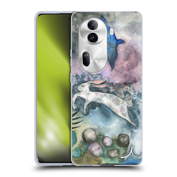 Wyanne Animals Bird and Rabbit Soft Gel Case for OPPO Reno11 Pro
