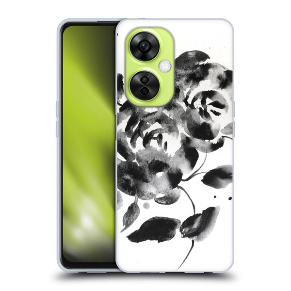 Mai Autumn Floral Blooms Black Beauty Soft Gel Case for OnePlus Nord CE 3 Lite 5G