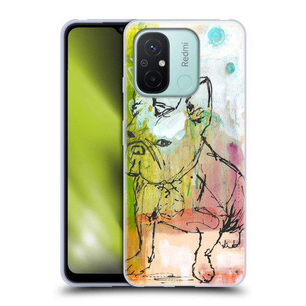 Wyanne Animals French Bulldog Sketch Soft Gel Case for Xiaomi Redmi 12C