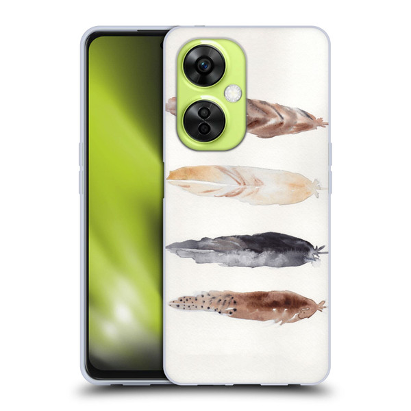 Mai Autumn Feathers Pattern Soft Gel Case for OnePlus Nord CE 3 Lite 5G