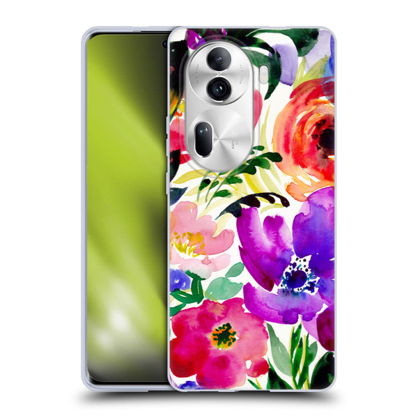 Mai Autumn Floral Garden Bloom Soft Gel Case for OPPO Reno11 Pro