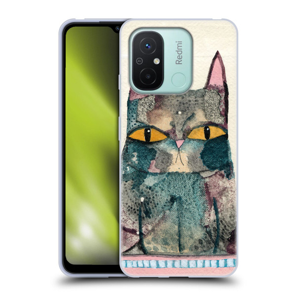 Wyanne Cat Kitty Painting Soft Gel Case for Xiaomi Redmi 12C