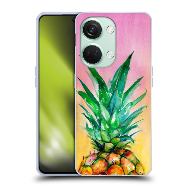 Mai Autumn Paintings Ombre Pineapple Soft Gel Case for OnePlus Nord 3 5G