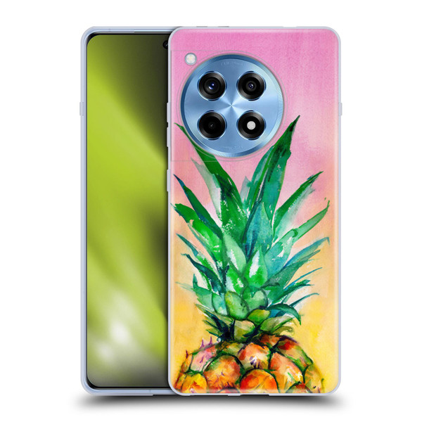 Mai Autumn Paintings Ombre Pineapple Soft Gel Case for OnePlus 12R
