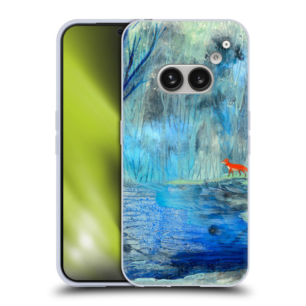 Wyanne Nature 2 Red Fox Blue River Soft Gel Case for Nothing Phone (2a)