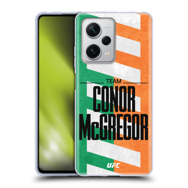 UFC Fighter Team Conor McGregor Flag Soft Gel Case for Xiaomi Redmi Note 12 Pro+ 5G