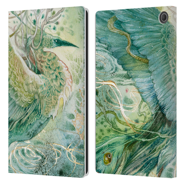 Stephanie Law Birds Phoenix Leather Book Wallet Case Cover For Amazon Fire Max 11 2023