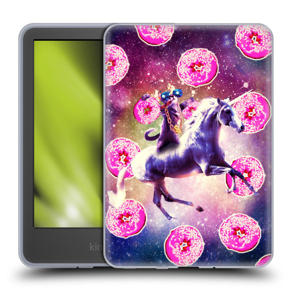 Random Galaxy Mixed Designs Thug Cat Riding Unicorn Soft Gel Case for Amazon Kindle 11th Gen 6in 2022