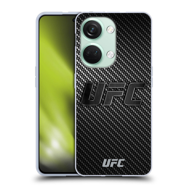 UFC Logo Carbon Fiber Soft Gel Case for OnePlus Nord 3 5G