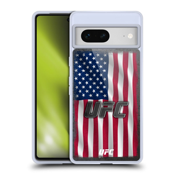 UFC Logo US Flag Soft Gel Case for Google Pixel 7