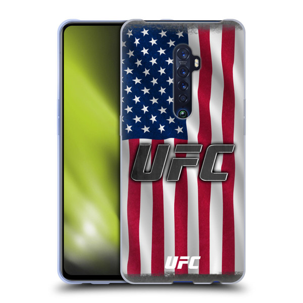 UFC Logo US Flag Soft Gel Case for OPPO Reno 2