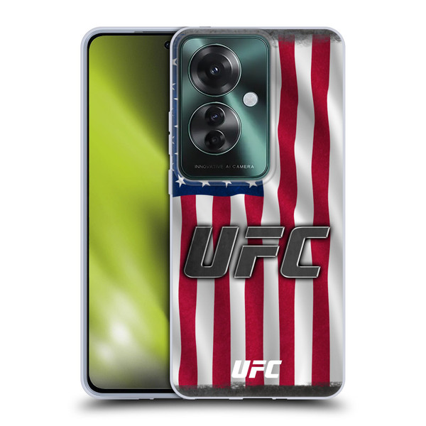 UFC Logo US Flag Soft Gel Case for OPPO Reno11 F 5G / F25 Pro 5G