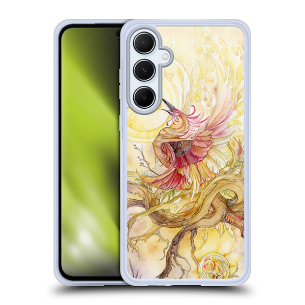 Stephanie Law Art Phoenix Soft Gel Case for Samsung Galaxy A55 5G