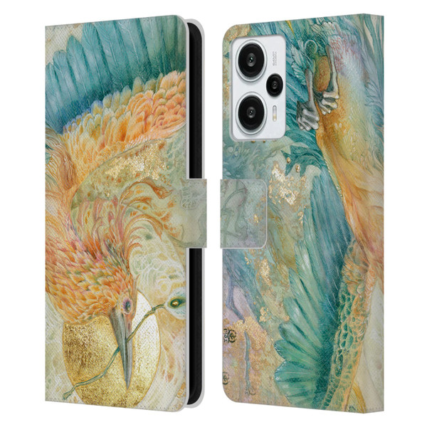 Stephanie Law Birds The Blue Above Leather Book Wallet Case Cover For Xiaomi Redmi Note 12T