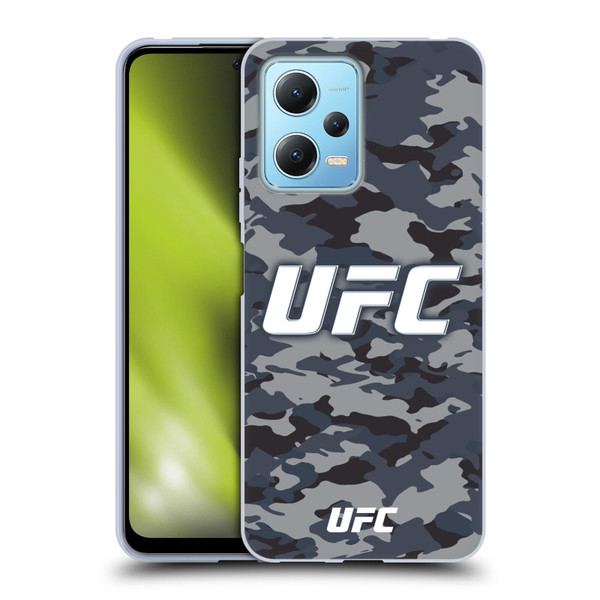 UFC Logo Camouflage Soft Gel Case for Xiaomi Redmi Note 12 5G