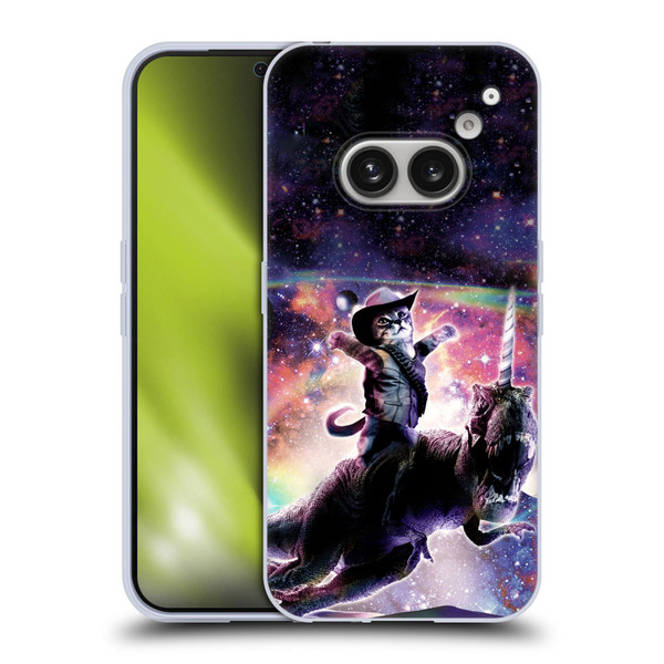 Random Galaxy Space Cat Dinosaur Unicorn Soft Gel Case for Nothing Phone (2a)