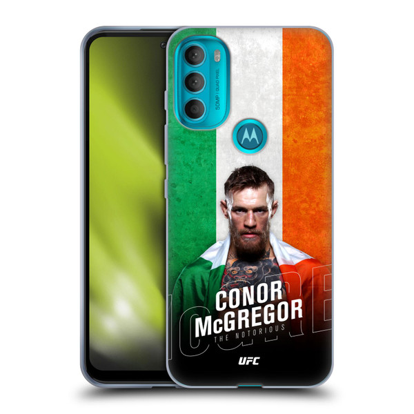 UFC Conor McGregor Ireland Flag Soft Gel Case for Motorola Moto G71 5G