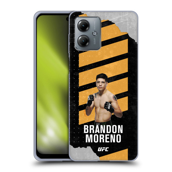 UFC Brandon Moreno Fight Card Soft Gel Case for Motorola Moto G14