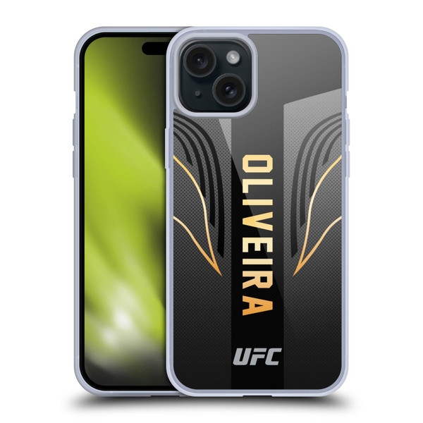 UFC Charles Oliveira Fighter Kit Soft Gel Case for Apple iPhone 15 Plus UFC Charles Oliveira Fighter Kit Soft Gel Case for Apple iPhone 15 Plus