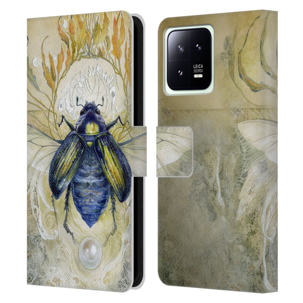 Stephanie Law Immortal Ephemera Scarab Leather Book Wallet Case Cover For Xiaomi 13 5G