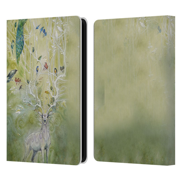 Stephanie Law Stag Sonata Cycle Deer 2 Leather Book Wallet Case Cover For Amazon Kindle Paperwhite 5 (2021)