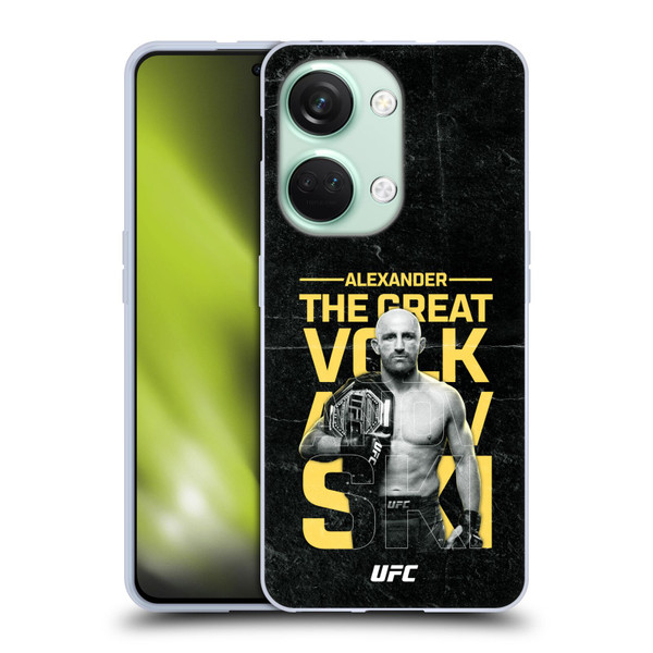 UFC Alexander Volkanovski Champion Soft Gel Case for OnePlus Nord 3 5G