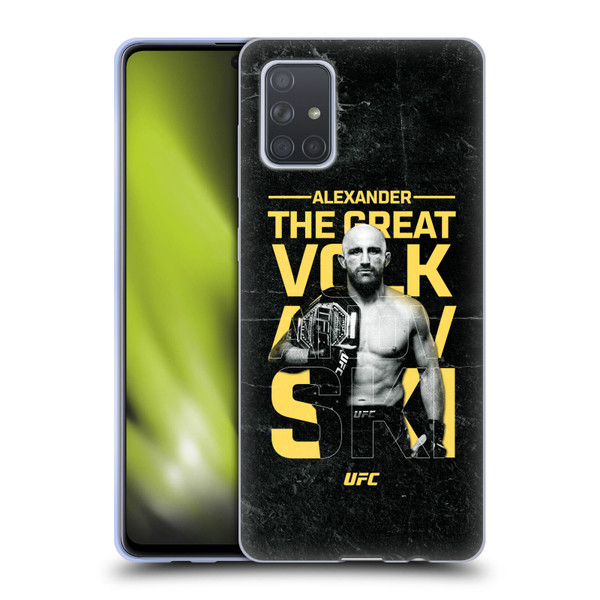 UFC Alexander Volkanovski Champion Soft Gel Case for Samsung Galaxy A71 (2019)