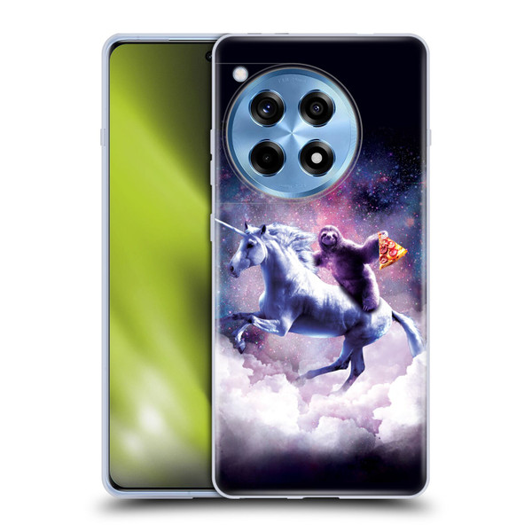 Random Galaxy Space Unicorn Ride Pizza Sloth Soft Gel Case for OnePlus 12R