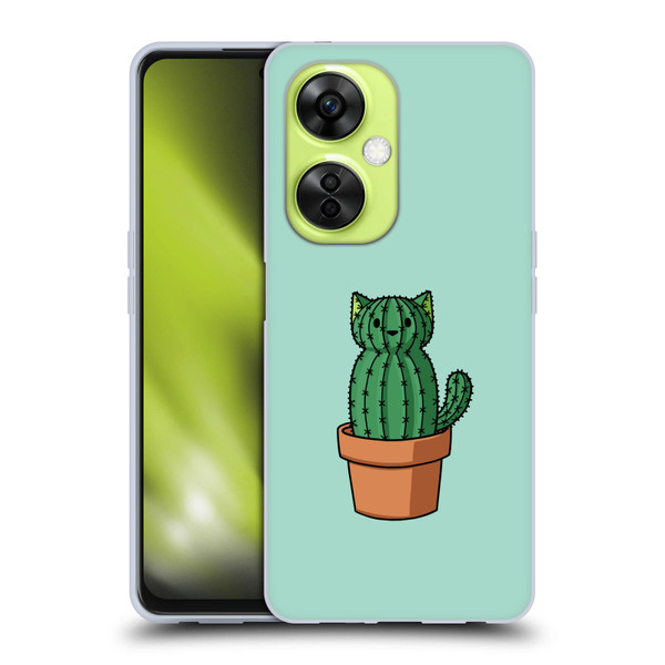 Beth Wilson Doodlecats Cactus Soft Gel Case for OnePlus Nord CE 3 Lite 5G