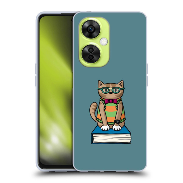 Beth Wilson Doodlecats Nerd Soft Gel Case for OnePlus Nord CE 3 Lite 5G