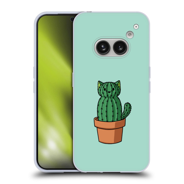 Beth Wilson Doodlecats Cactus Soft Gel Case for Nothing Phone (2a)