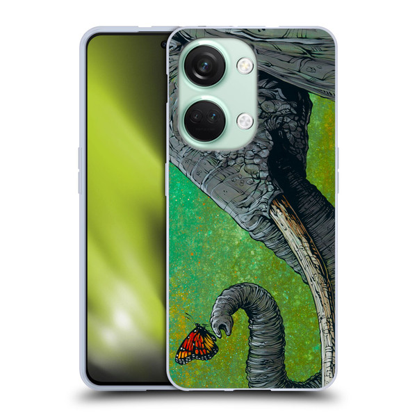 David Lozeau Colourful Grunge The Elephant Soft Gel Case for OnePlus Nord 3 5G