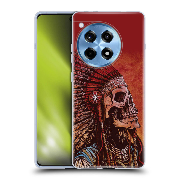 David Lozeau Colourful Grunge Native American Soft Gel Case for OnePlus 12R