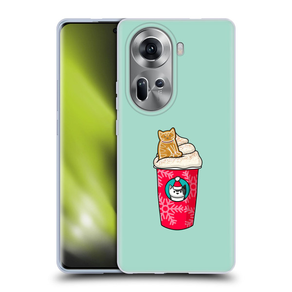 Beth Wilson Doodlecats Gingerbread Latte Soft Gel Case for OPPO Reno11