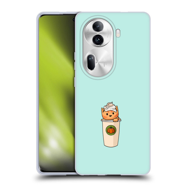 Beth Wilson Doodlecats Pumpkin Spice Latte Soft Gel Case for OPPO Reno11 Pro