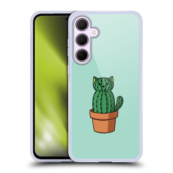 Beth Wilson Doodlecats Cactus Soft Gel Case for Samsung Galaxy A35 5G