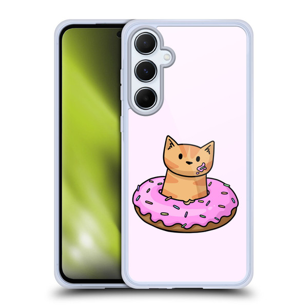 Beth Wilson Doodlecats Donut Soft Gel Case for Samsung Galaxy A55 5G